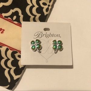 Brighton “love bug” shamrock earrings